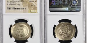NICEPHORUS III, 1078-1081. El Histamenon Nomisma (4.38 gms), Constantinople Mint. NGC AU