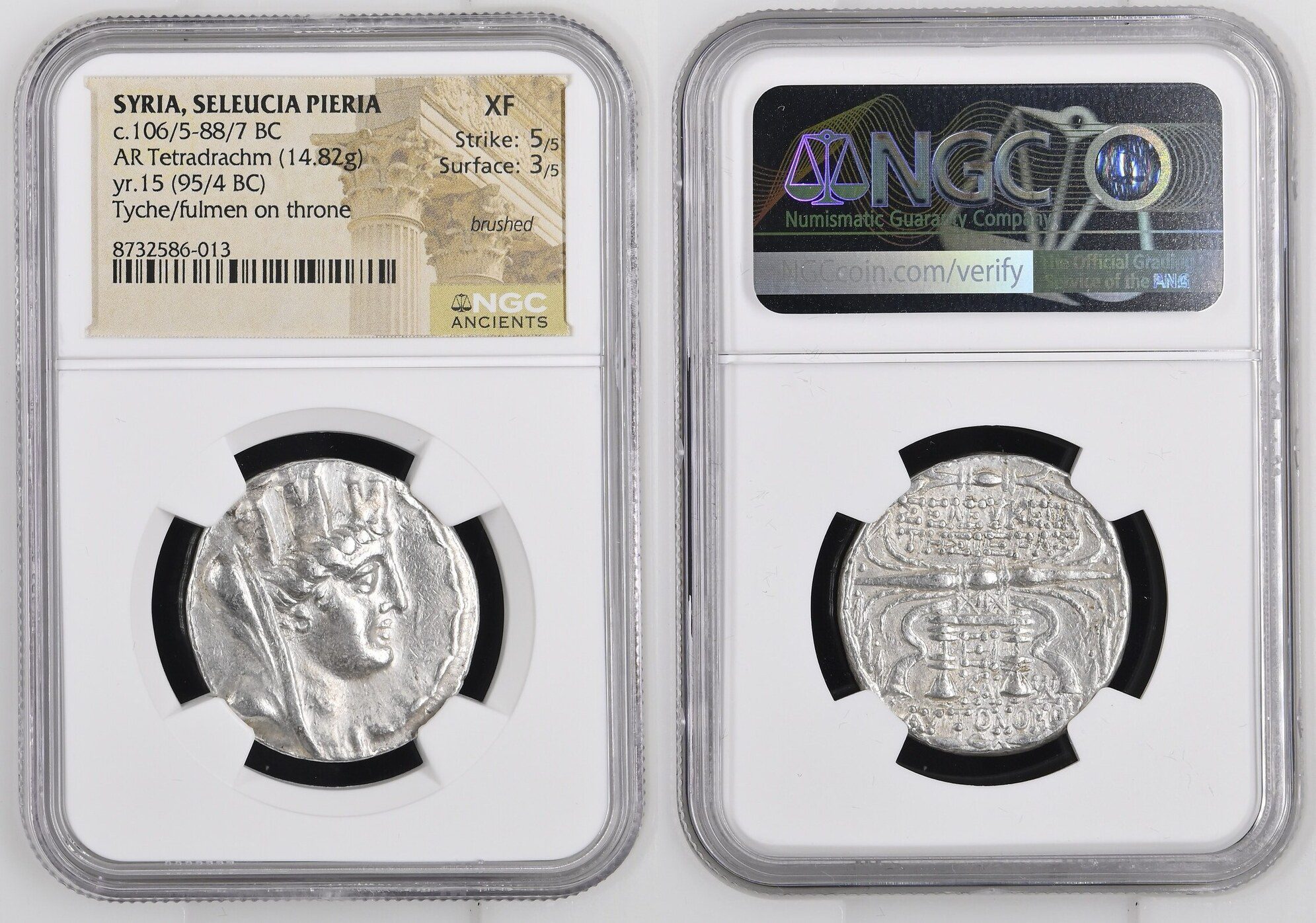 Seleukis and Pieria. Seleukeia Pieria. Autonomous issues, 105/4-83/82 BC. Tetradrachm