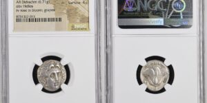 CARIA. Islands off Caria. Rhodes. AR Didrachm (6.71 gms), ca. 305-275 B.C. NGC