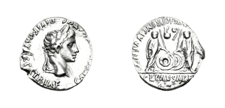 Augustus. 27 BC-AD 14. AR Denarius (17.5mm, 3.71 g, 12h). Lugdunum (Lyon) mint