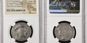 ATTICA, Athens. Circa 165-42 BC. AR Tetradrachm (30mm, 15.21 g, 11h). New Style coinage.