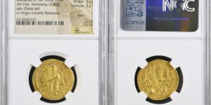 ROMANUS III, 1028-1034. AV Histamenon Nomisma (4.40 gms), Constantinople Mint. NGC Ch EF,
