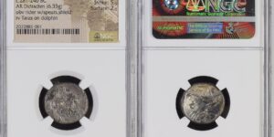 CALABRIA. Tarentum. Ca. 281-240 BC. AR stater or didrachm (19mm, 6.33 gm, 6h). NGC XF