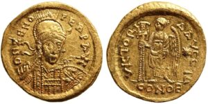 ROMAN EMPIRE. Zeno. Gold Solidus, AD 476-491. Constantinople.
