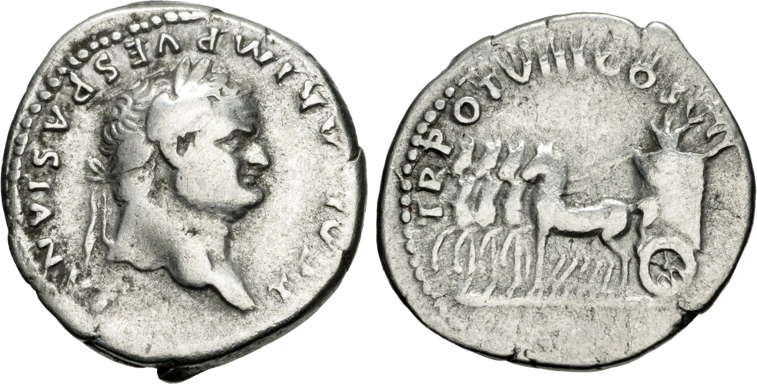 Titus. As Caesar, AD 69-79. AR Denarius (17.5mm, 3.25 g, 5h). Rome mint. - Image 2