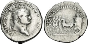 Titus. As Caesar, AD 69-79. AR Denarius (17.5mm, 3.25 g, 5h). Rome mint.